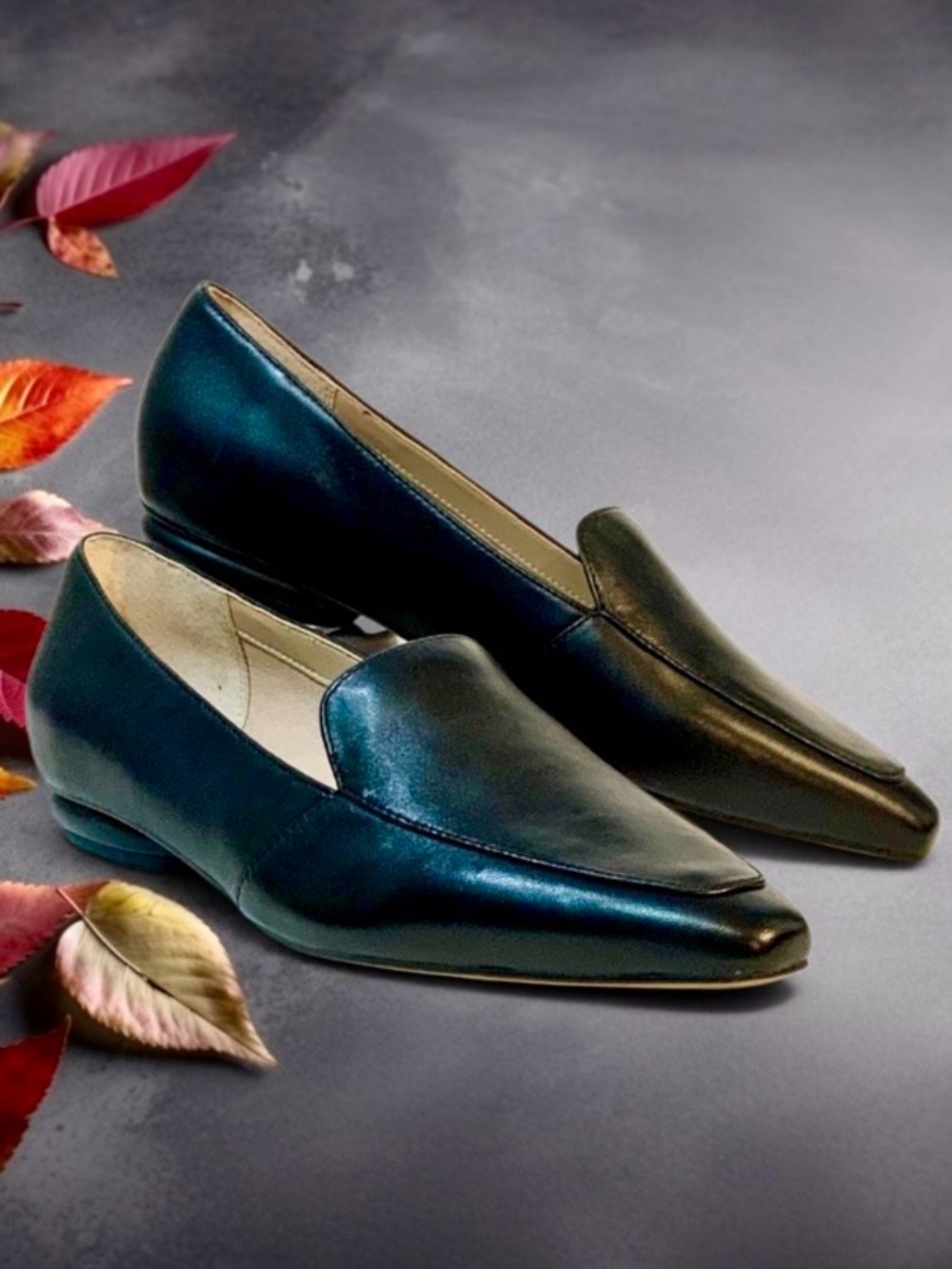 NWOT Franco Sarto Balica Leather Flat — Black
